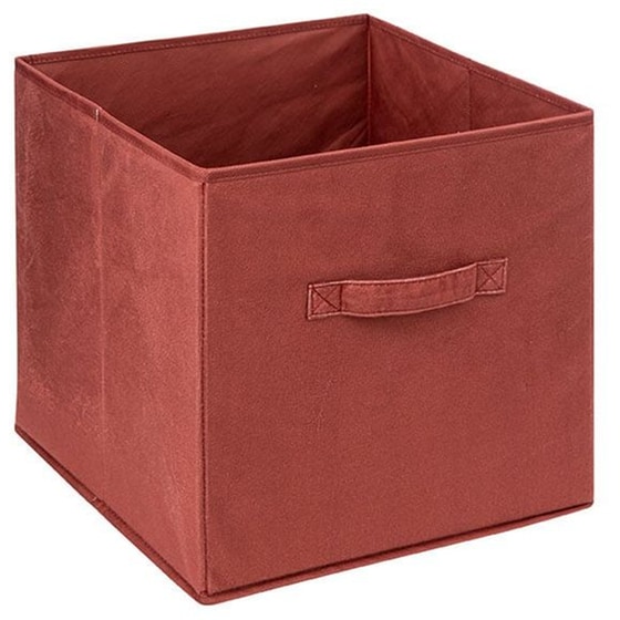 Κουτί Αποθήκευσης F-V 160455i Βελούδινο 31x31cm - Κόκκινο image 0