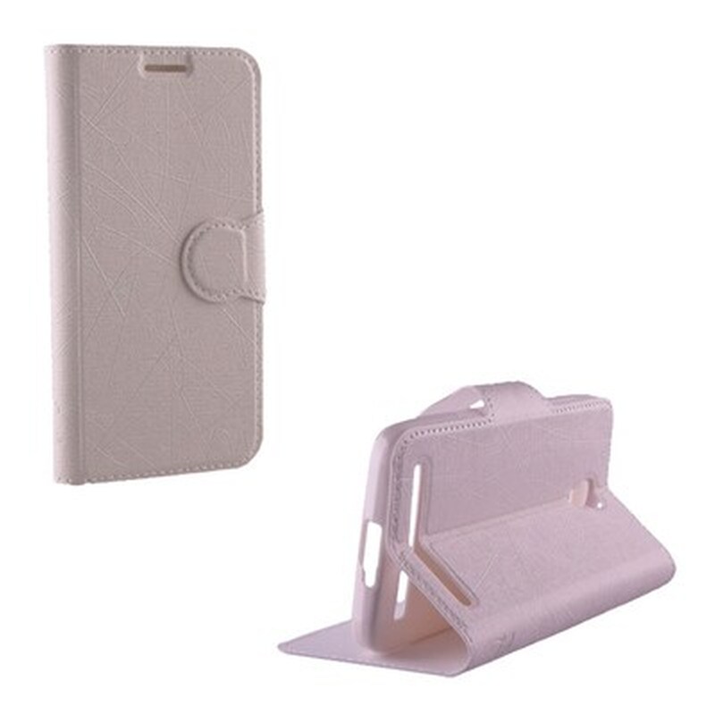 VOLTE-TEL Θήκη Alcatel Idol 2 Mini - Volte-Tel Line TPU Book Cover - Stand White