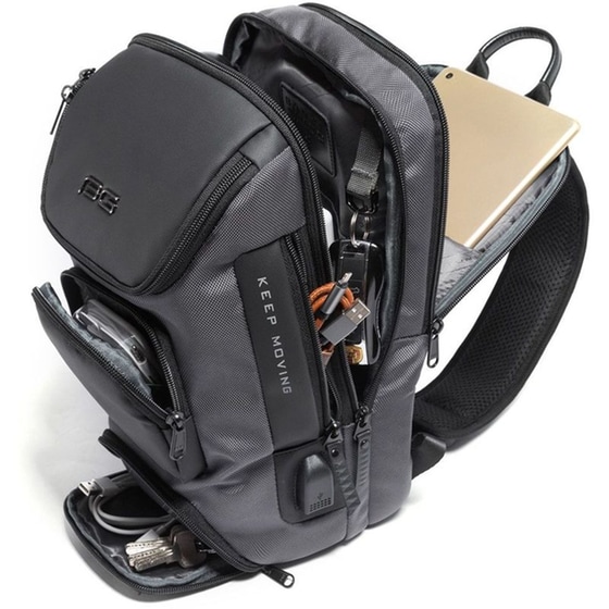 Τσαντάκι Ώμου Χιαστί Crossbody Bange Μαύρο image 2