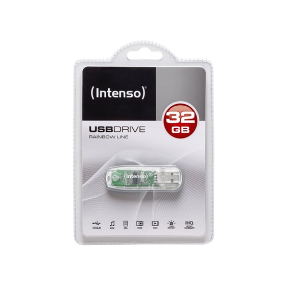 Intenso Rainbow Line 32GB USB 2.0 Stick Γκρι image 1