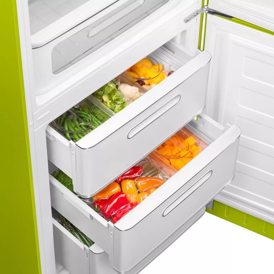 SMEG FAB32RLI6 332 Lt Total No Frost Πράσινο Ψυγειοκαταψύκτης image 9