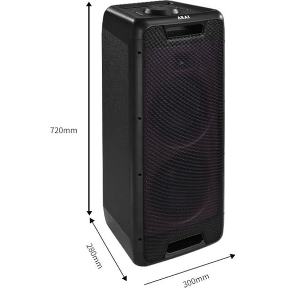 Party Speaker Akai Party Box 800 60W Karaoke - Μαύρο image 21