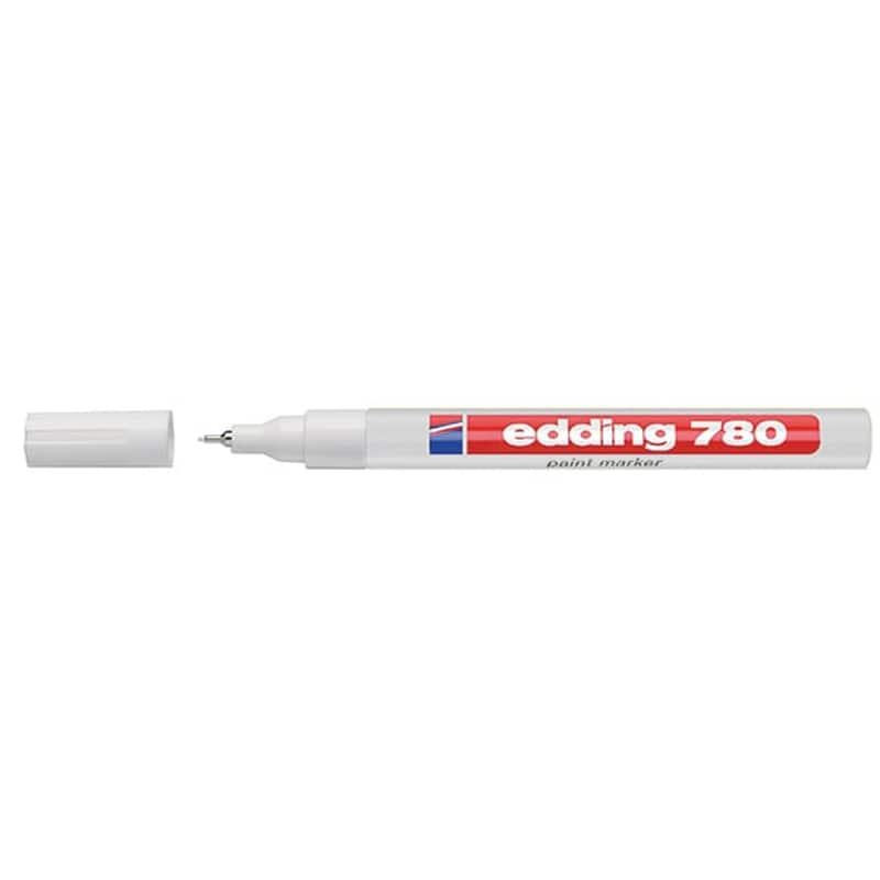 EDDING Μαρκαδόρος Λαδιού Edding 780 Λευκό 0.8 mm