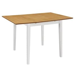 Vidaxl Τραπεζαρία Επεκτεινόμενη Λευκή (80-120) X 80 X 74 Εκ. Από Mdf