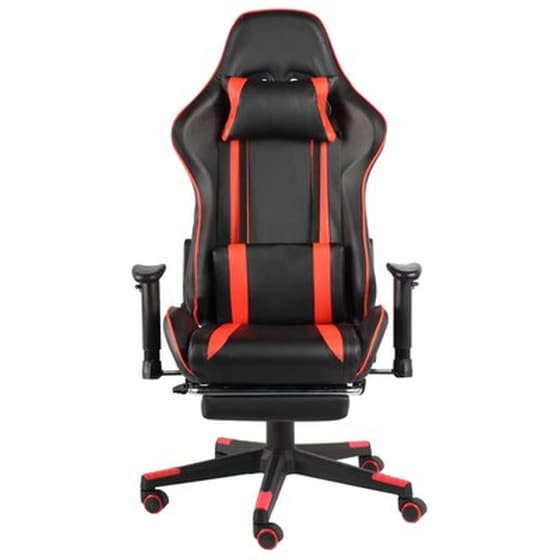 Καρέκλα Gaming Γραφείου VidaXL 20487 από Τεχνητό Δέρμα - Κόκκινη image 2