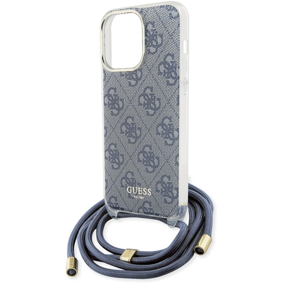 Guess “4g Logo Collection” Crossbody Hard Case Θήκη Προστασίας Από Σιλικόνη Με Λουράκι – Iphone 15 Pro Max (μπλε – Guhcp15xhc4seb) image 5