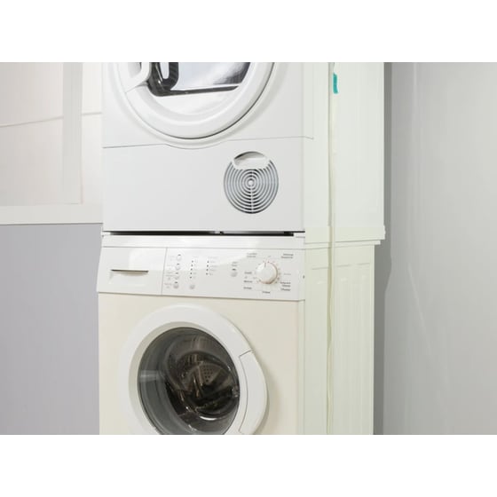 ROLLER 00689 Λευκό Βάση Σύνδεσης Πλυντηρίου – Στεγνωτηρίου image 1