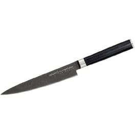 Μαχαίρι Γενικής Χρήσης Samura Mo-v Stonewash από Ανοξείδωτο Ατσάλι 15 cm - Μαύρο
