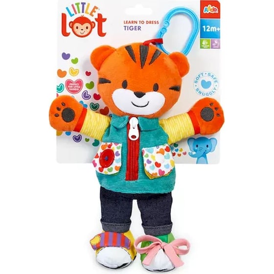 Addo  Little Lot Κρεμαστό Παιχνίδι Κούνιας και Καροτσιού Υφασμάτινος Τίγρης Μαθαίνω να Ντύνομαι image 0