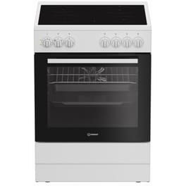 INDESIT I6V5PMW 66 Lt Λευκό Ηλεκτρική Κουζίνα Κεραμική
