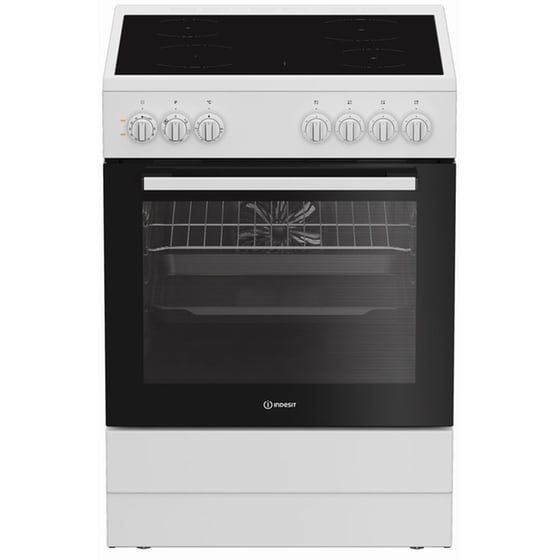 INDESIT I6V5PMW 66 Lt Λευκό Ηλεκτρική Κουζίνα Κεραμική image 0