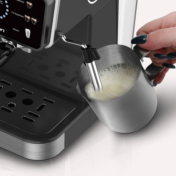 Rohnson Hot & Cold R-98015 1350W 20bar Μαύρo Αυτόματη Μηχανή Espresso image 5
