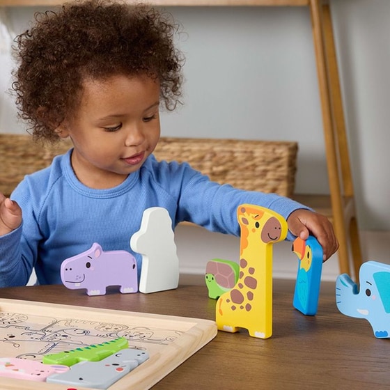 Ξύλινο Παζλ Fisher-Price με Ζωάκια image 3