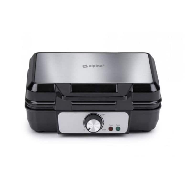 ALPINA SWITZERLAND ALPINA Waffle Maker 1000 W 2 Θέσεων Ασημί Βαφλιέρα