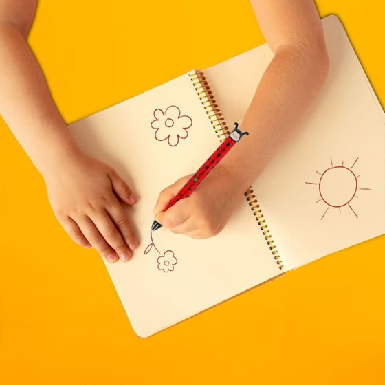 Στυλό Διαρκείας Legami Πασχαλίτσα Click & Clack 2 Χρώματα Ladybug 0.7 mm image 2