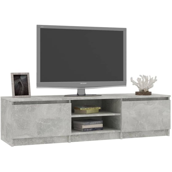 Έπιπλο Τηλεόρασης VidaXL από Μοριοσανίδα 140x40x35.5cm - Γκρι image 1