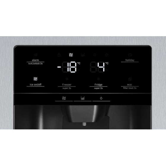 BOSCH KAD93AIEP Side-by-Side Full No Frost 562 Lt Inox Antifinger Ψυγείο Ντουλάπα image 6
