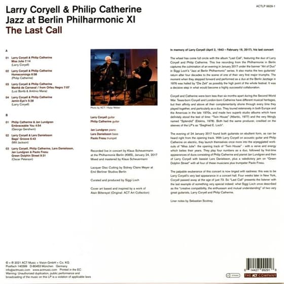 Jazz At Berlin Philharmonic Xi: The Last Call (Vin image 1