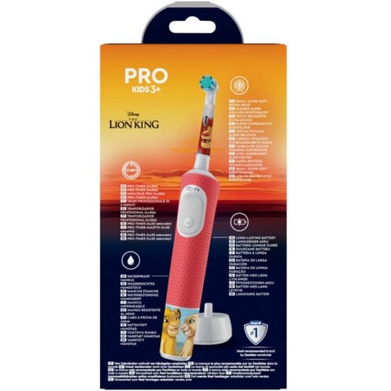 Ηλεκτρική Οδοντόβουρτσα ORAL-B Pro Kids D103 Lion King  για Παιδιά 3+ image 3