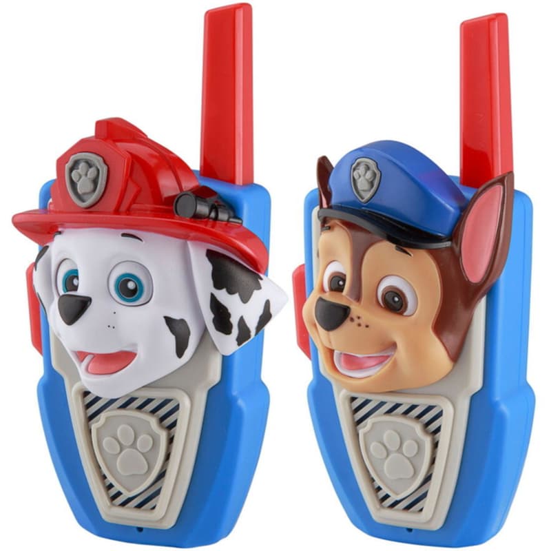 Walkie Talkie Ekids Paw Patrol Σετ 2 Για Παιδιά And Ενήλικες Με Ενσωματωμένο Μεγάφωνο Και Εμβέλεια 150 Μέτρων (pw-207) (μπλε/κόκκινο/γκρι)