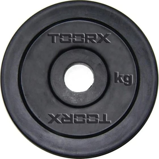 Δίσκος Toorx 10 Kg για Μπάρα Ø25mm Πλαστικός με Επικάλυψη Καουτσούκ image 0