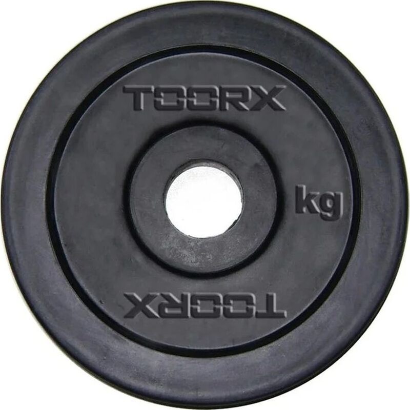 Δίσκος Toorx 10 Kg για Μπάρα Ø25mm Πλαστικός με Επικάλυψη Καουτσούκ TOORX
