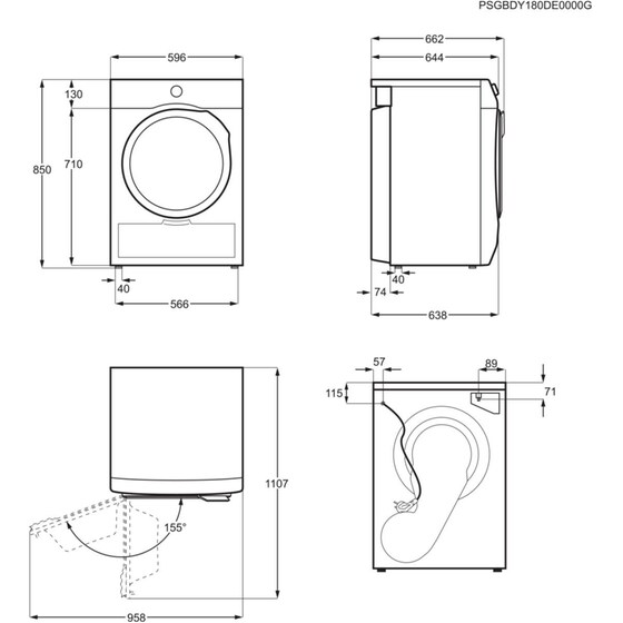 ELECTROLUX EW6D19CBE 9 kg με Αντλία Θερμότητας Λευκό Στεγνωτήριο Ρούχων image 5