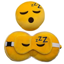 Μαξιλάρι και Μάσκα Ταξιδιού Puckator the Sleeping Head Round Plush