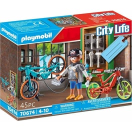 PLAYMOBIL® City Life Gift Set Συνεργείο Ποδηλάτων (70674)