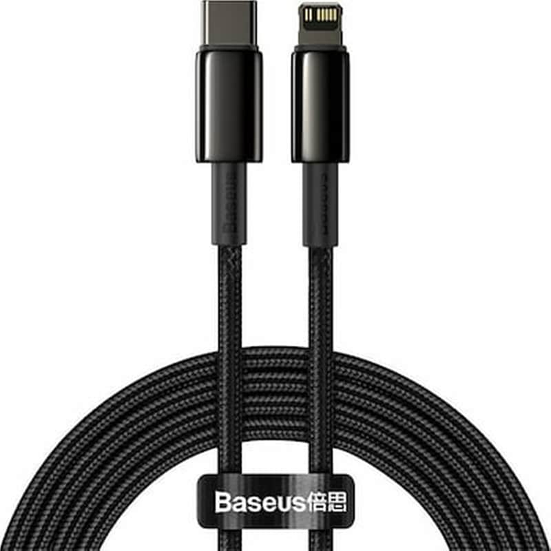 Baseus Καλώδιο Φόρτισης Και Μεταφοράς Δεδομένων Type-c Σε Lightning - 200 Cm - Black (catlwj-a01)