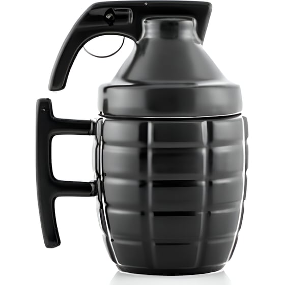 Κούπα 3D Χειβομβίδα Κεραμική 280 ml - Μαύρο image 0