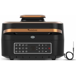 Ψηστιέρα Γκριλιέρα TURBOTRONIC TT-AG700 AIR FRYER GRILL 1800W Μαύρο-Χρυσό