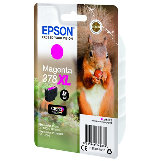 Epson 378XL Ματζέντα Μελάνι Εκτυπωτή C13T37934010 image 3