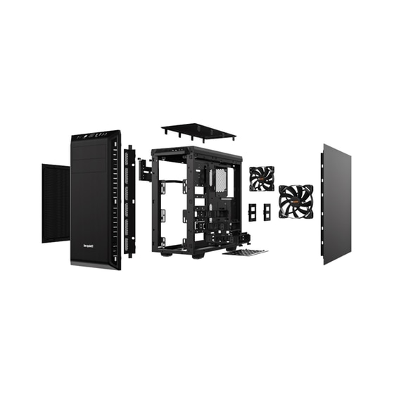 Κουτί Desktop Pure Base BeQuiet! 600 - Μαύρο image 3