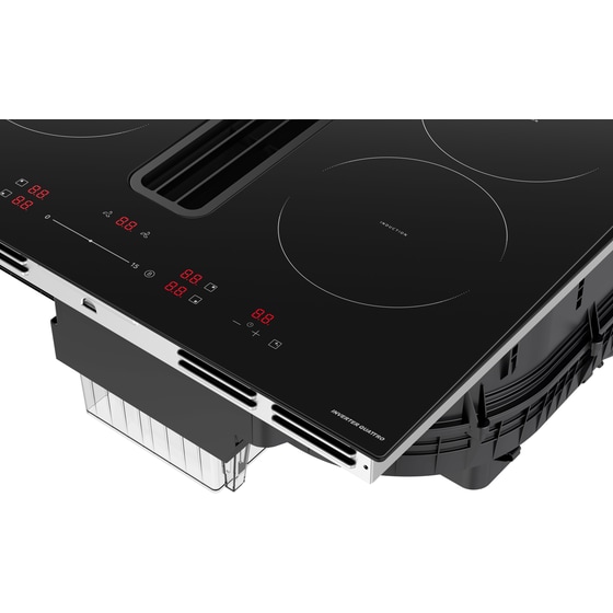 MIDEA MIH742FY18K0Y 60 cm Μαύρο Εστία Επαγωγική Αυτόνομη με Ενσωματωμένο Απορροφητήρα image 3