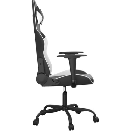 Καρέκλα Gaming VIDAXL 345404 με Ρυθμιζόμενα Μπράτσα από Τεχνητό Δέρμα - Μαύρο image 1