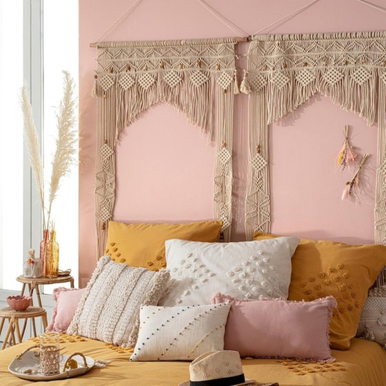 Διακοσμητικό Τοίχου Spitishop A-s Macrame 178521 Υφασμάτινο 90x2.5x200cm - Εκρού/Φυσικό image 1
