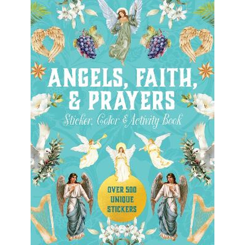 Angels, Faith Prayers Sticker, Color Activity Book
