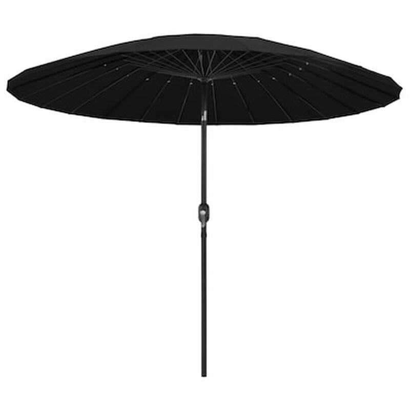 Vidaxl Ομπρέλα Κήπου Μαύρη 270 Εκ. Με Ιστό Αλουμινίου