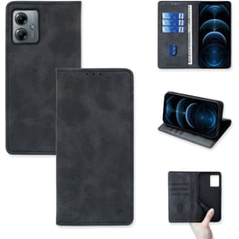 Θήκη Πορτοφόλι Vintage Magnet Wallet Sonique Motorola Moto G14 4g / Moto G54 5g Μαύρο
