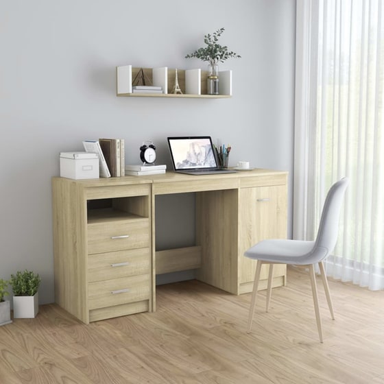 Γραφείο Μελέτης VidaXL από Μοριοσανίδα 140x50x76cm - Μπεζ image 1
