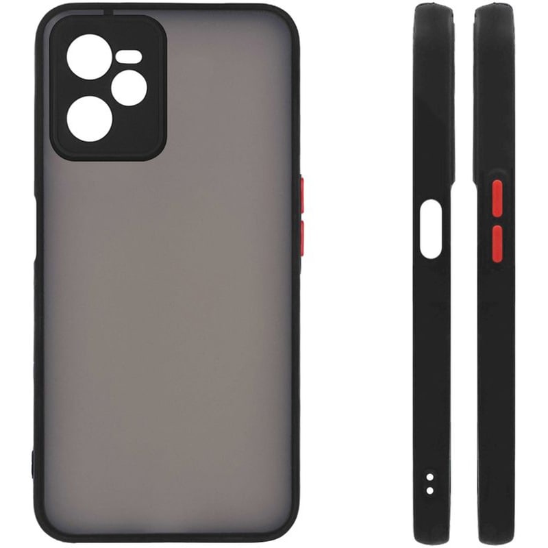 Θήκη Realme C35 - Sonique Color Button Bumper - Μαύρο