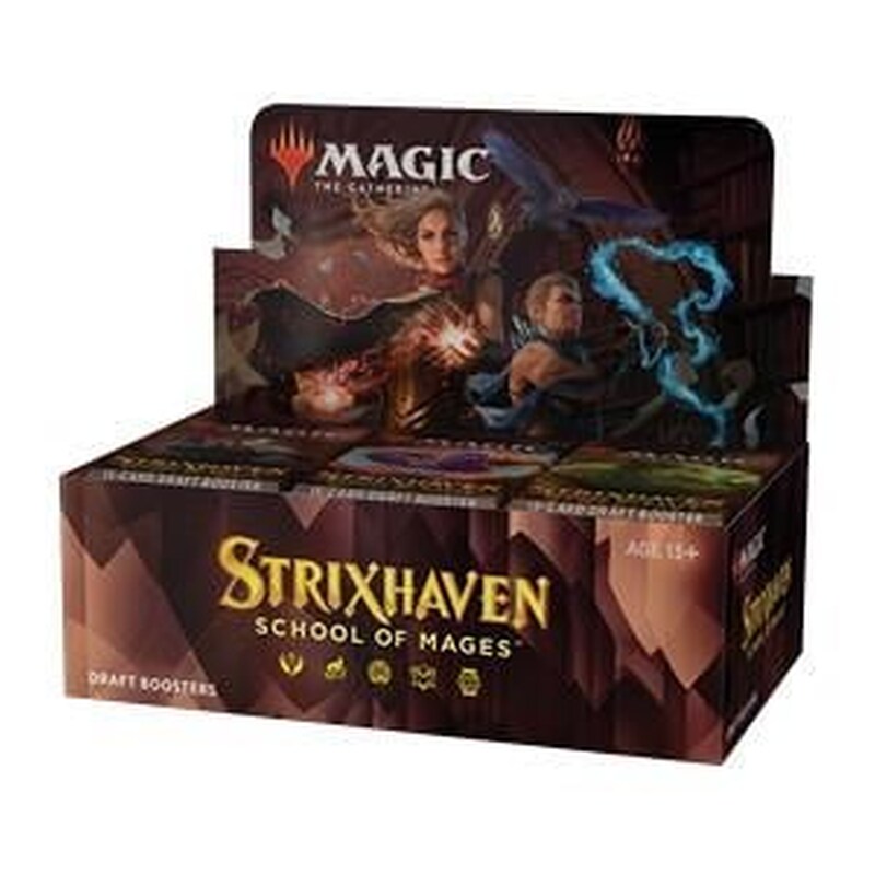 Magic The Gathering Draft Booster Box(36 Boosters)-strixhaven: School Of Mages(with Buy-a-box Promo)