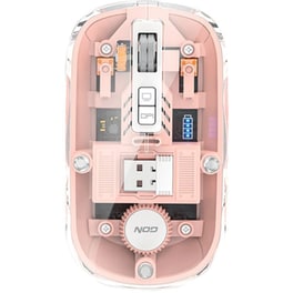 Nod Cyber Rechargeable Ασύρματο Ποντίκι Pink