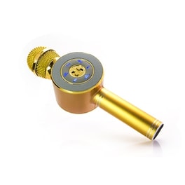Μικρόφωνο Karaoke Wster Ws-668 Με Ηχείο - Ροζ Χρυσό