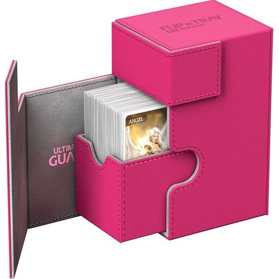 Ultimate Guard Flip´n´tray Deck Case 80+ Standard Size Xenoskin Pink image 1