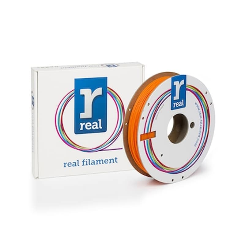 REAL FILAMENTS Real Pla 3d Printer Filament - Orange - Spool Of 0.5kg - 1.75mm