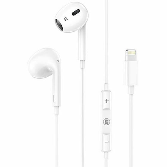 Ακουστικά Handsfree LAMTECH με μικρόφωνο Lightning - White image 1