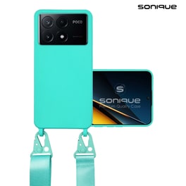 Θήκη Xiaomi Poco X6 Pro 5G - Sonique Carryhang Σιλικόνης Με Strap Γαλάζιο - Γαλάζιο
