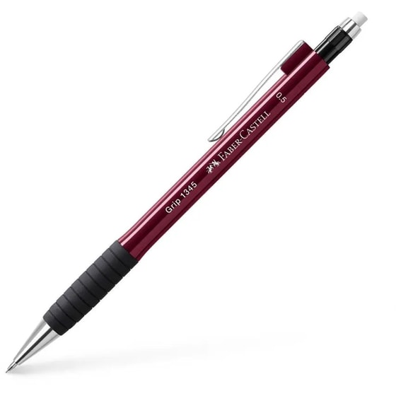 Μηχανικό Μολύβι Faber Castell Grip 1345 0.5 mm Wine Red image 1